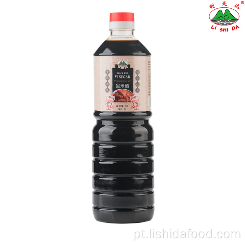 1000ml de garrafa de plástico de vinagre de arroz preto